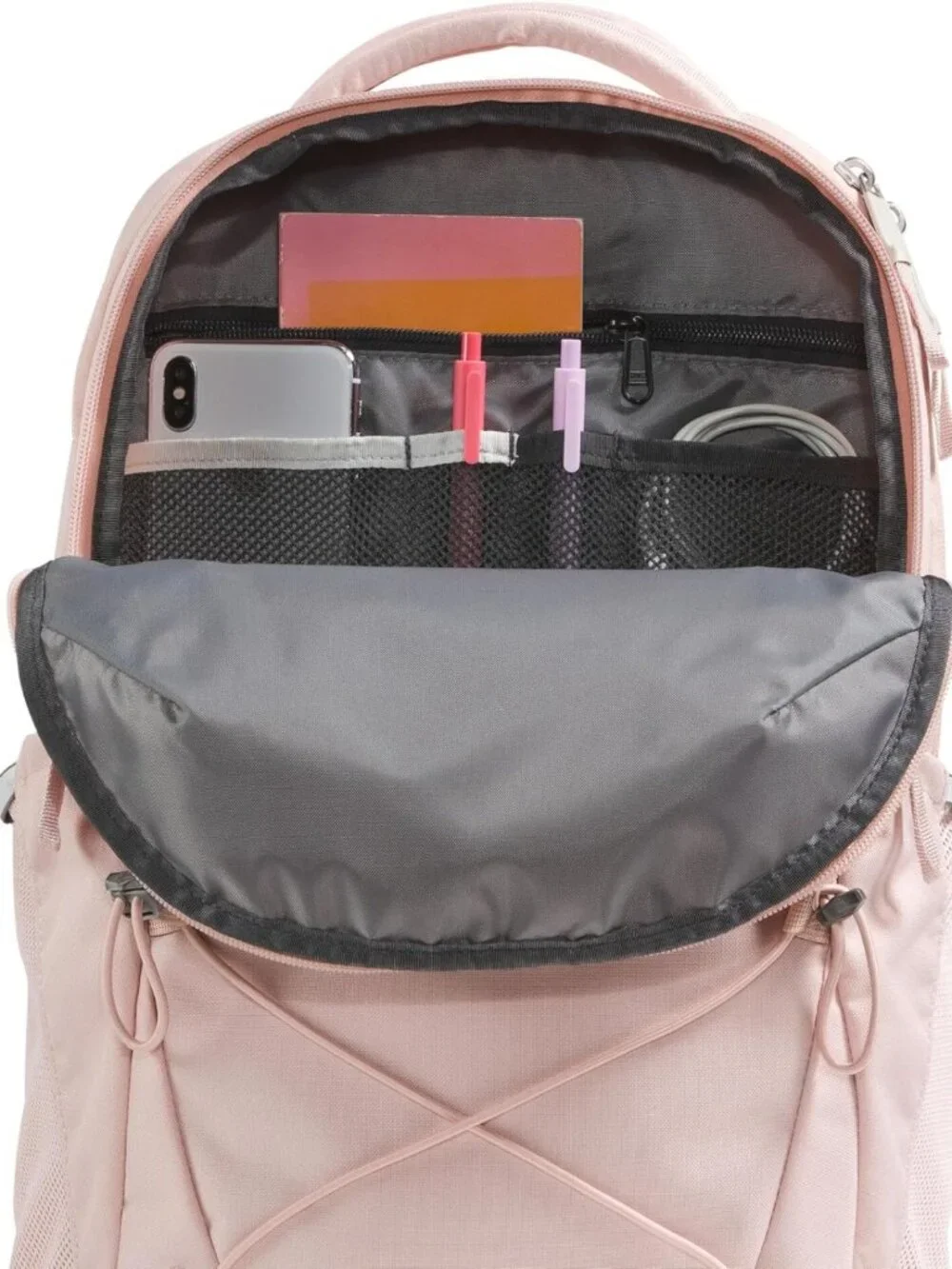 Stylish Women's Everyday Backpack in Pink Moss - Versatile, Durable, One Size